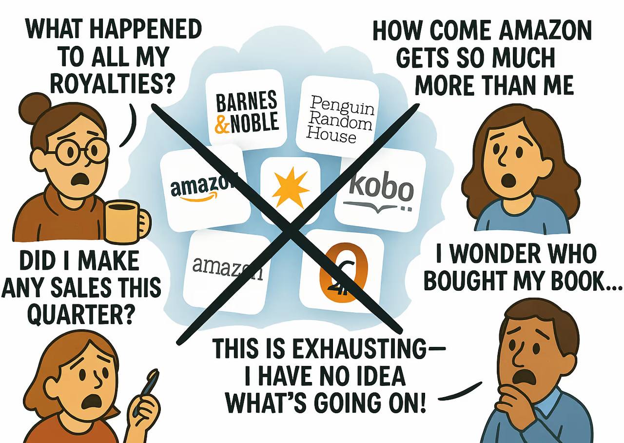 The frustrations authors face with traditional publishing — royalties, transparency, and control