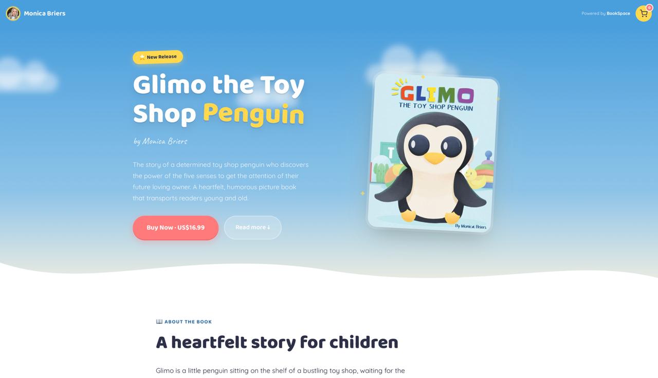 Monica Briers' Books.by storefront — storybook theme